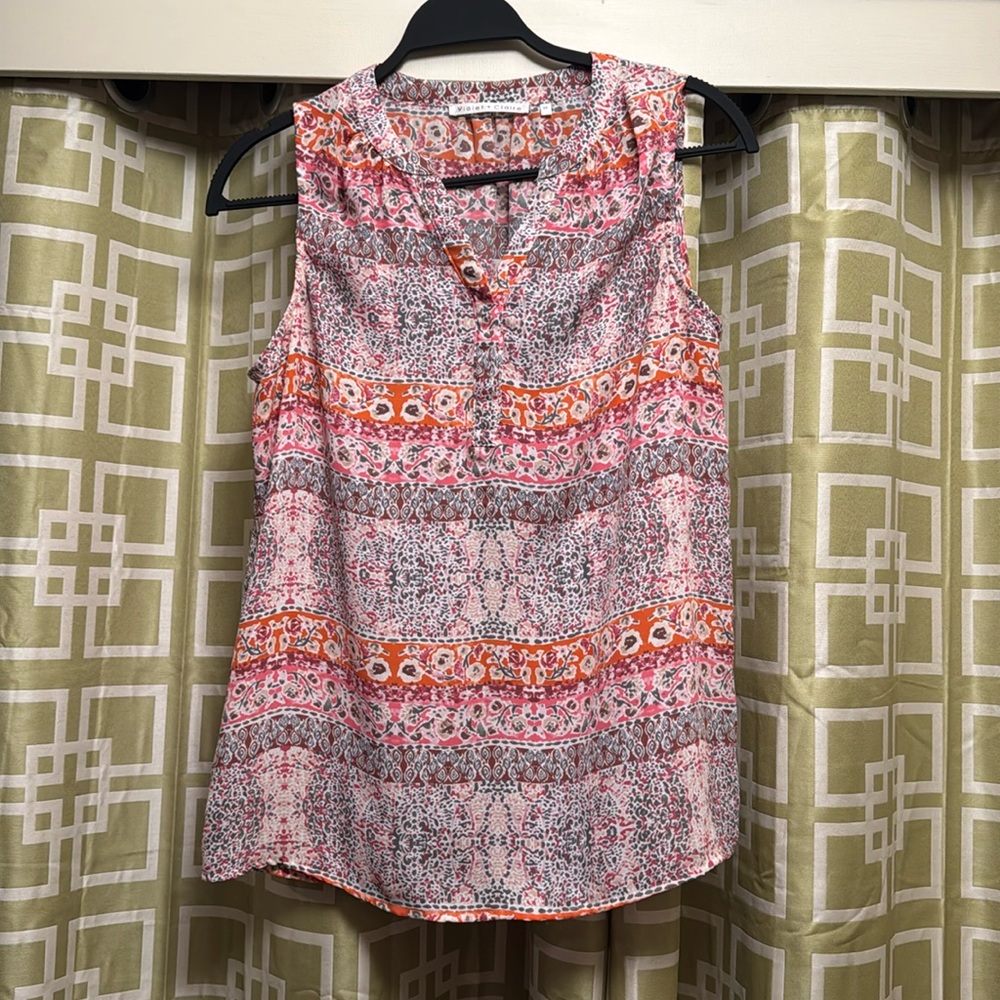 Violet and Claire blouse, multicolored, size medium